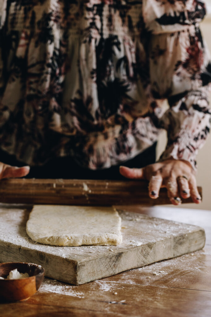 laminating the dough