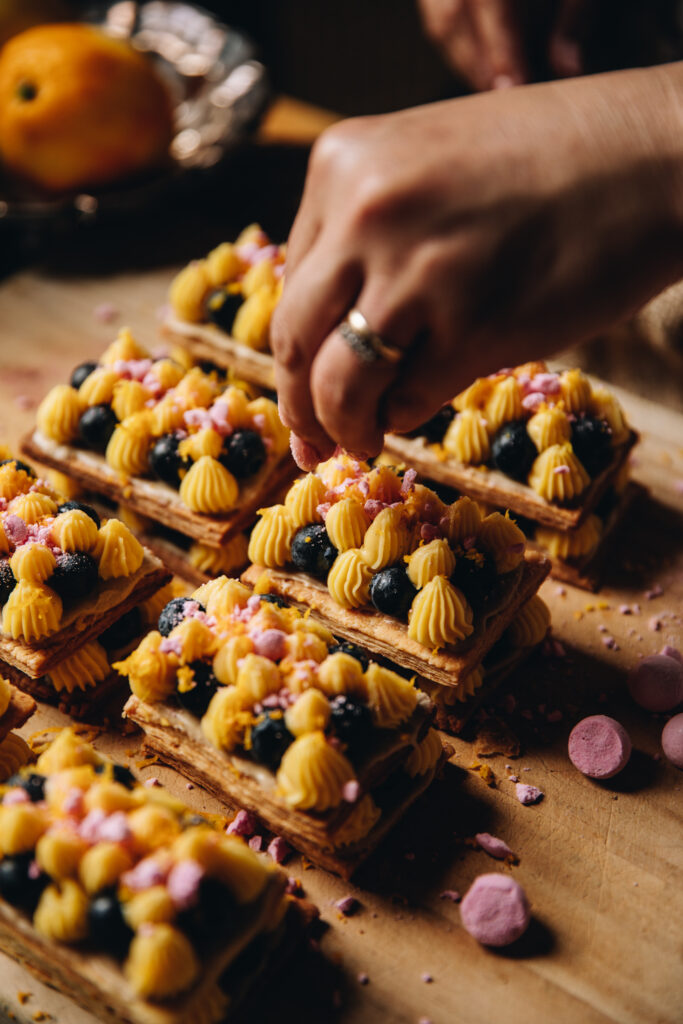 Lemon Blueberry Mille-feuille