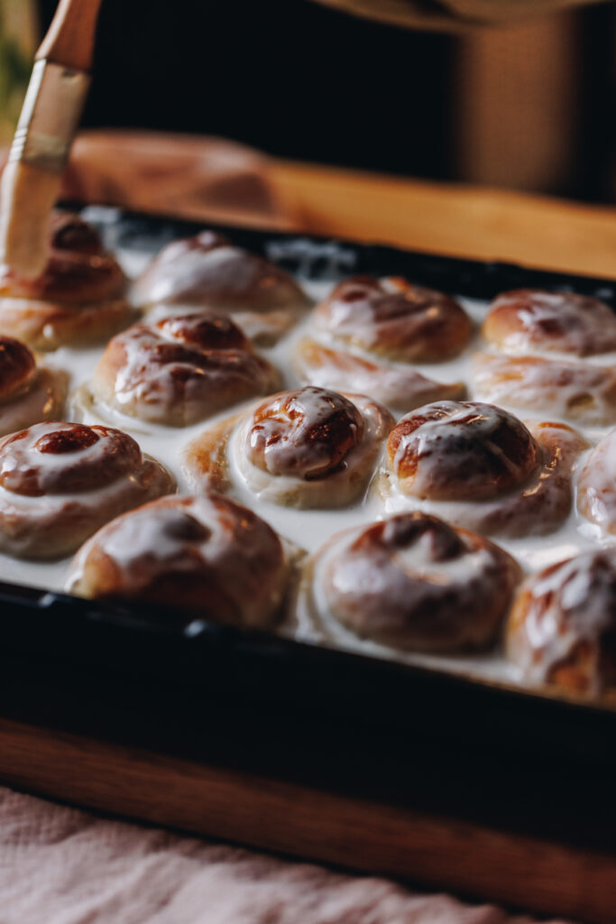 Baste the bus with coconut sauce