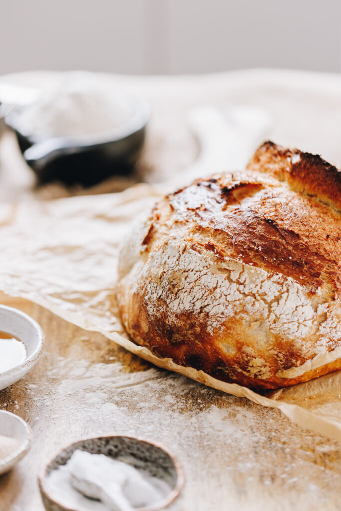 Rustic No-knead Bread Loaf
