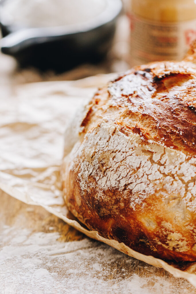Rustic No-knead Bread Loaf