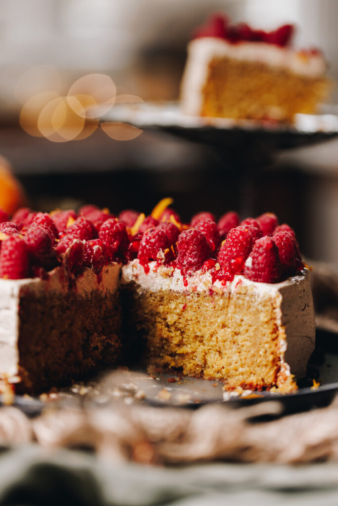 Buttercream on a cake
