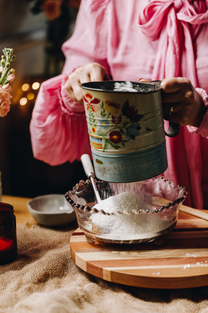 Sifted ingredients