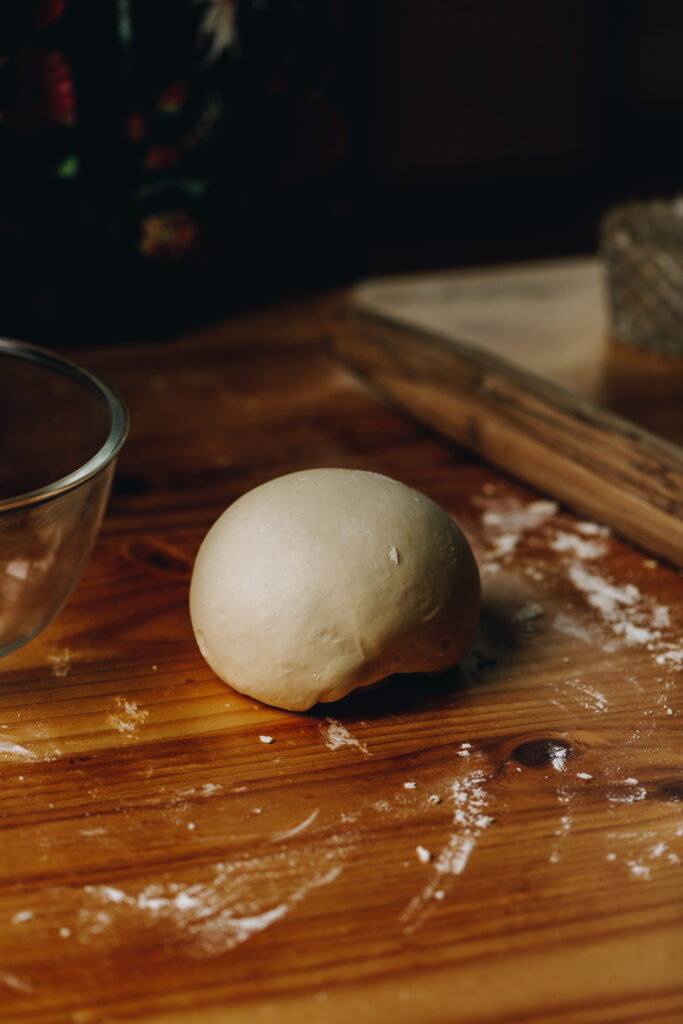 Knead dough ball