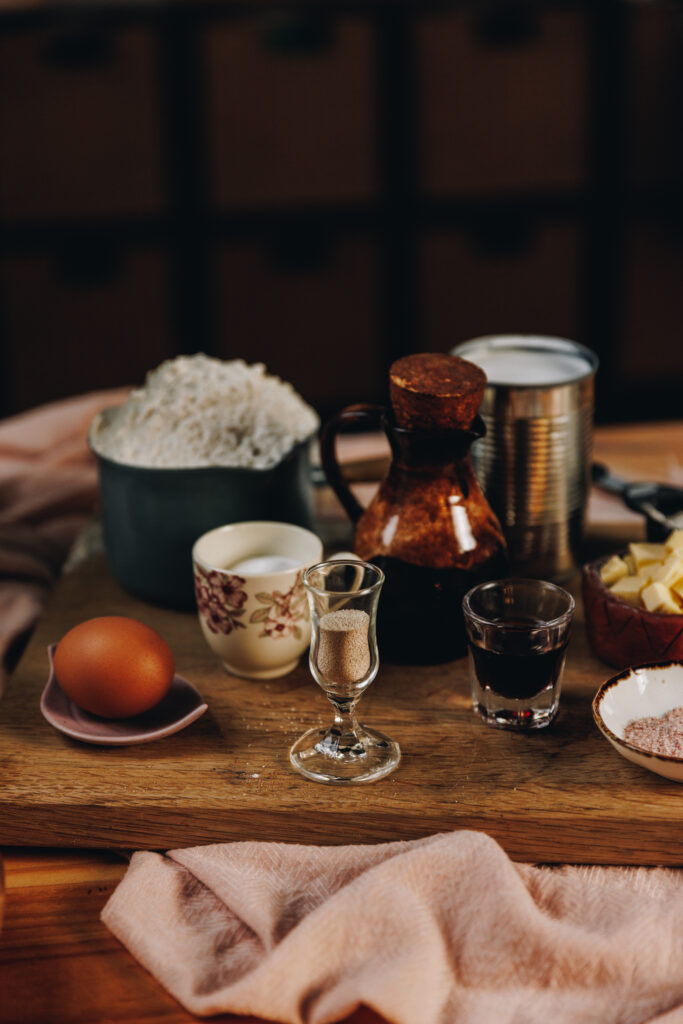 Pani popo (coconut buns) ingredients