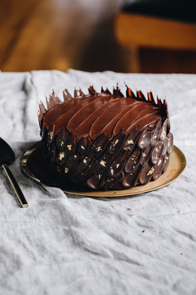 Dark Chocolate Petal Decorations