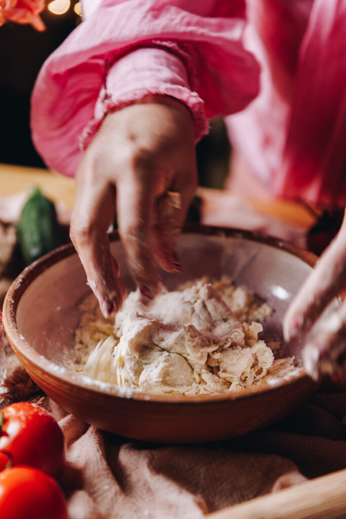 Knead the pastry