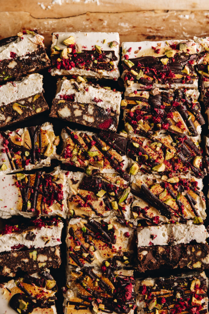 No-bake Marshmallow Hedgehog Slice