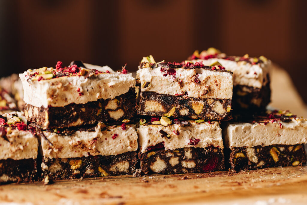 No-bake Marshmallow Hedgehog Slice