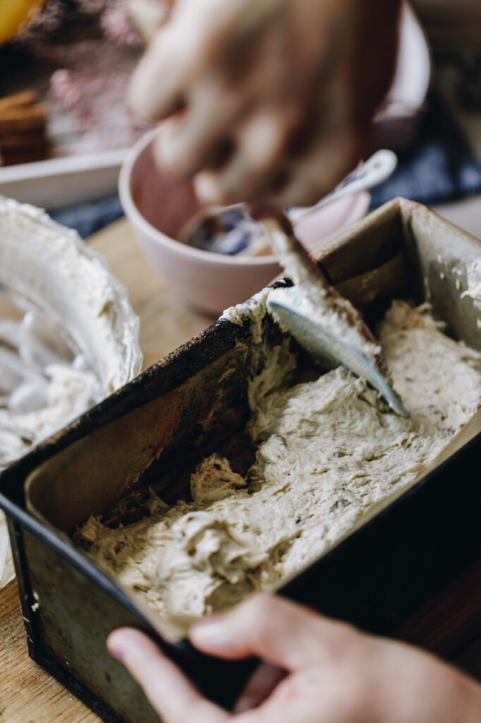 Mixture spread in to tin