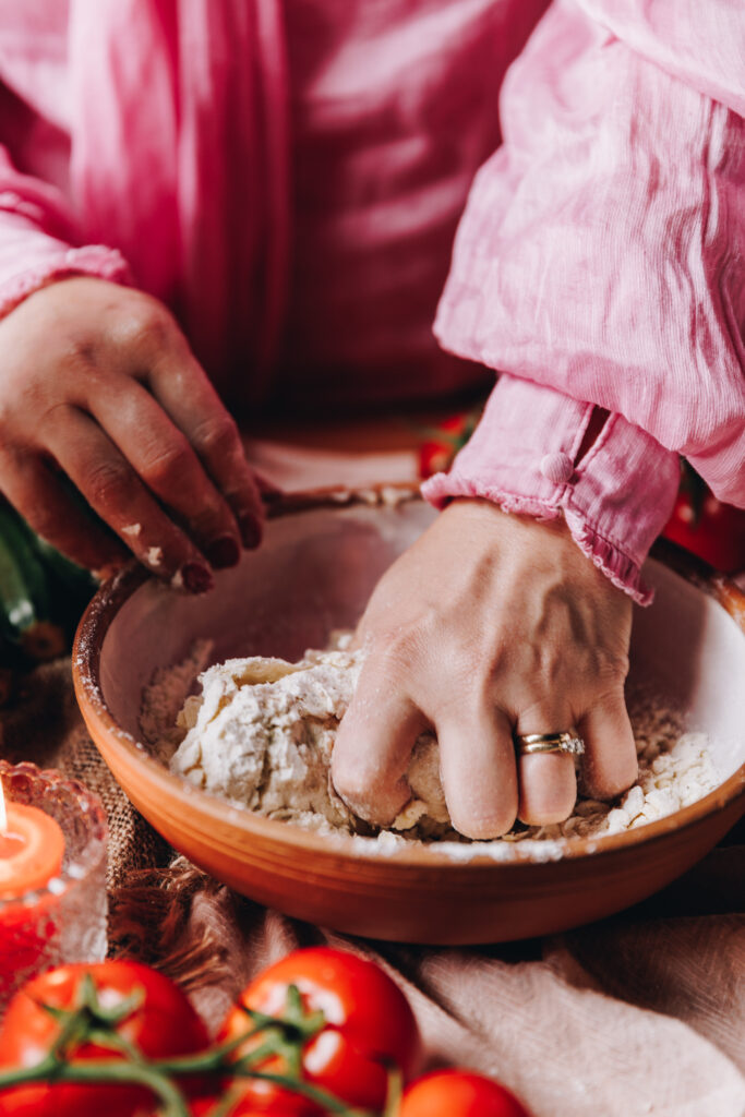Knead the pastry