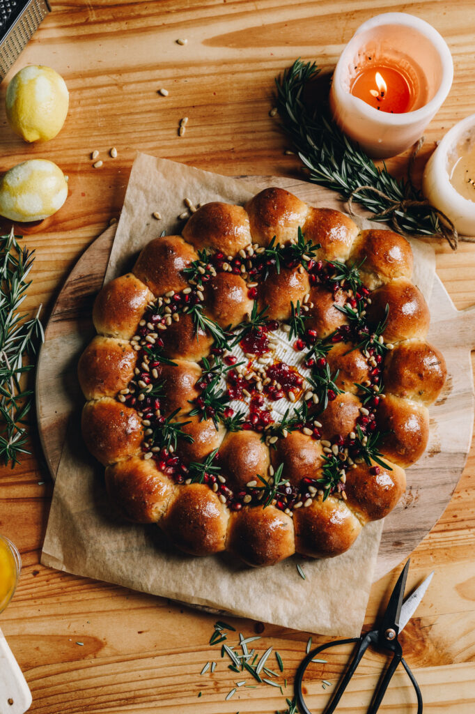 Brie Cheese Bread Wreath