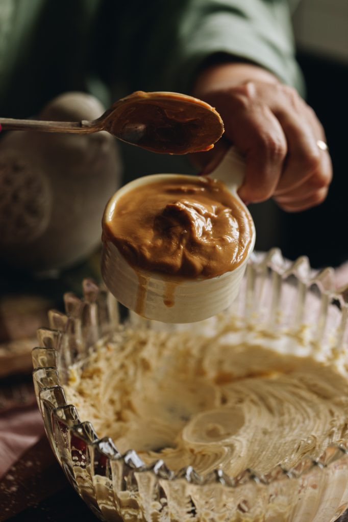 peanut butter whipped with butter