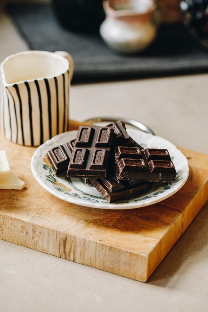 Chocolate ganache topping
