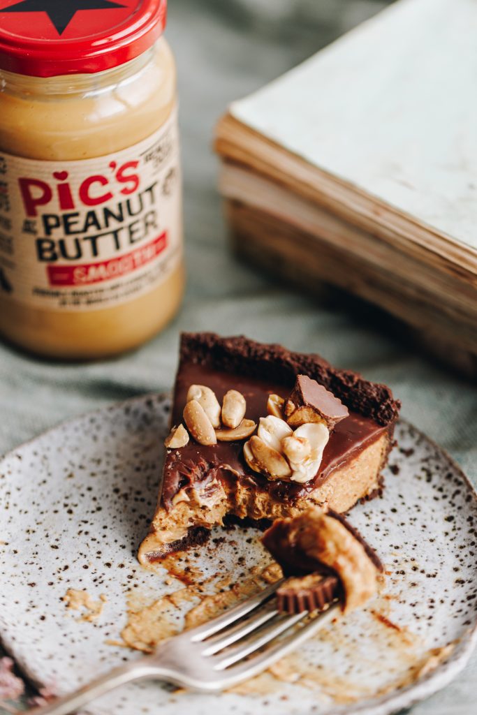 Eating Peanut butter pie
