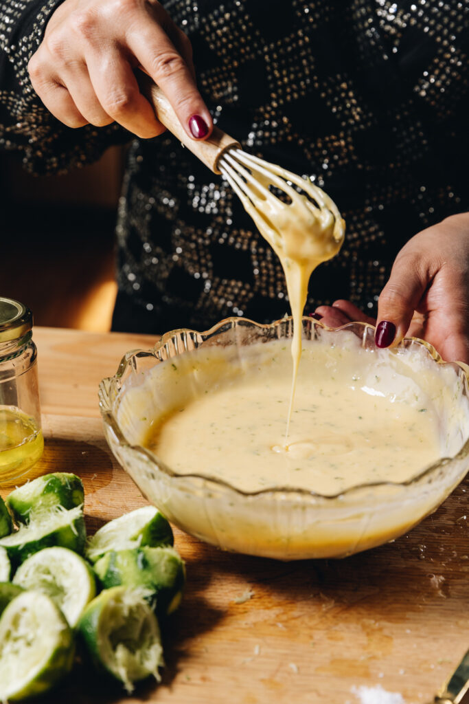 Lime custard filling