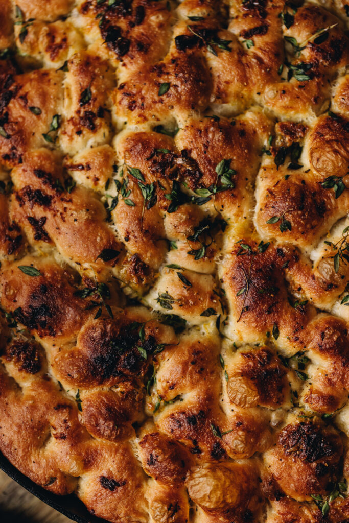 No-knead Focaccia Bread