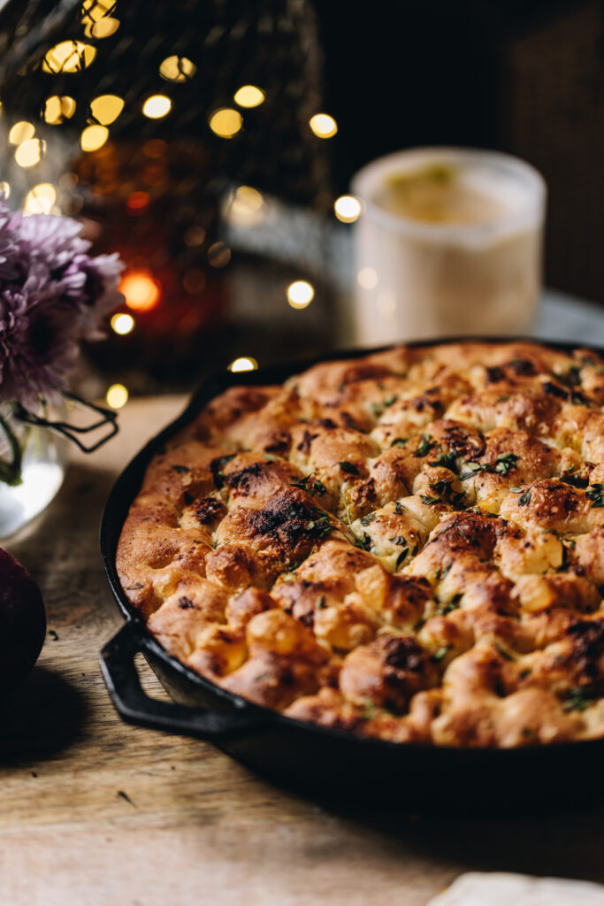 No-knead Focaccia Bread