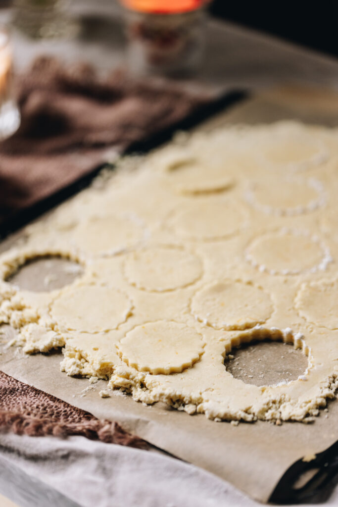 cut out biscuit dough