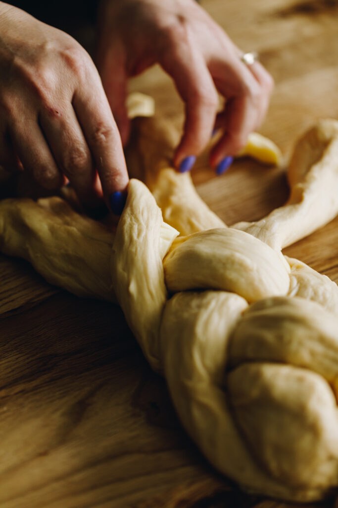 Braiding bread
