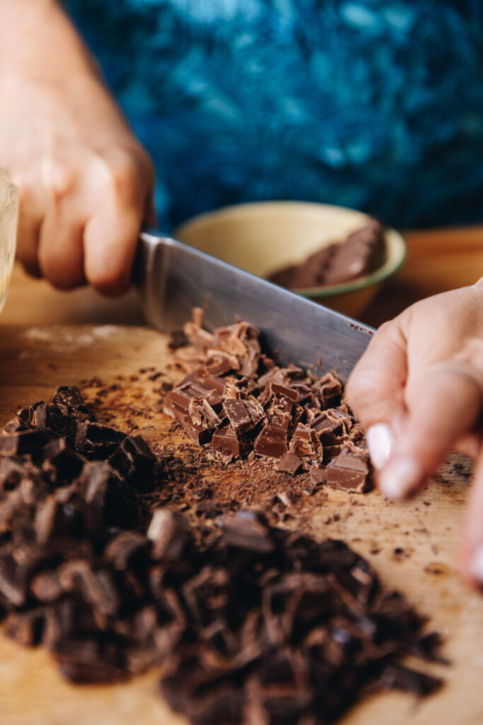 Chopped chocolate 