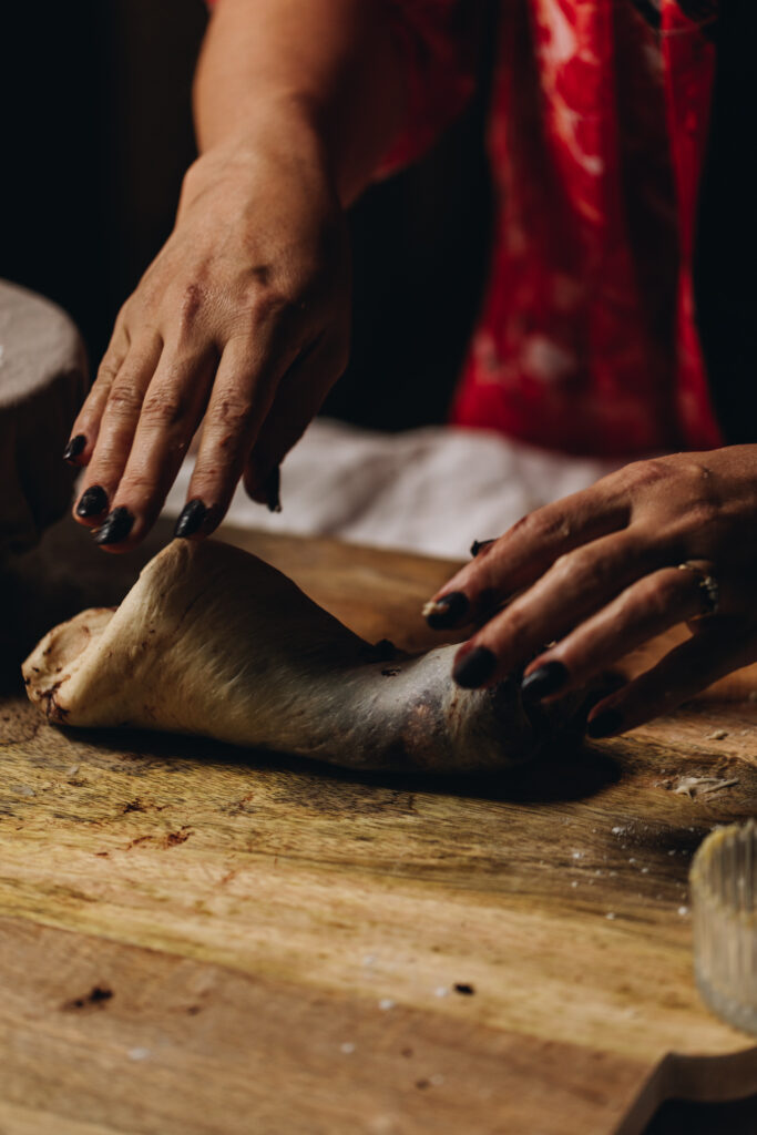 Kneading dough