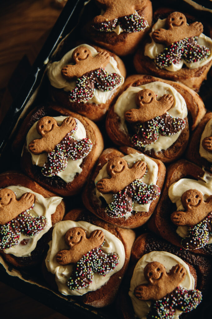 Sticky Gingerbread Scrolls