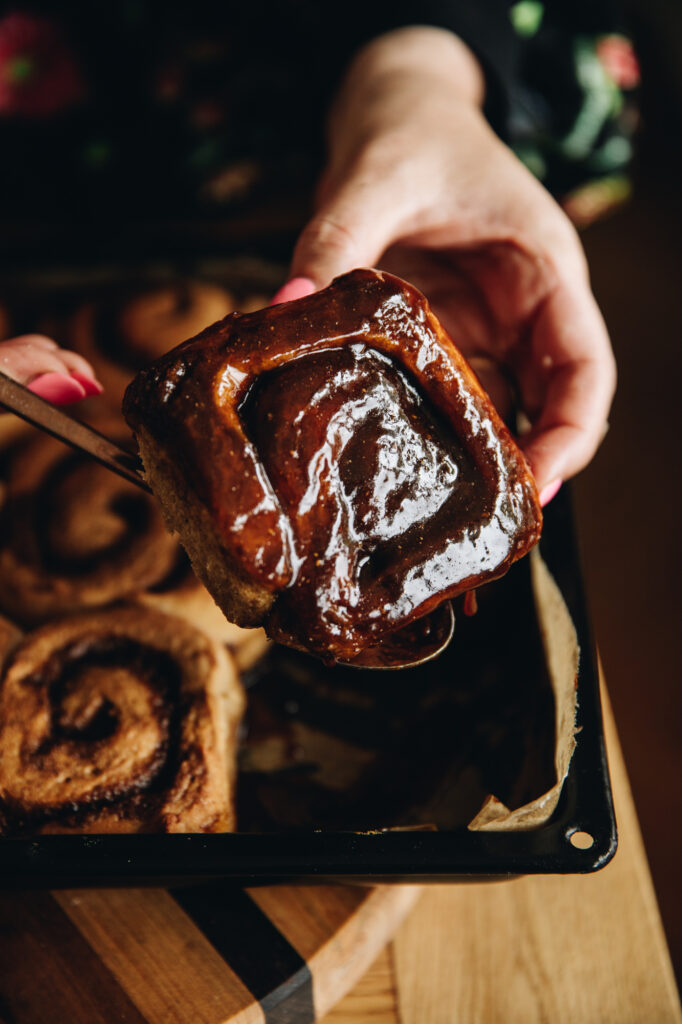 Sticky Gingerbread Scrolls