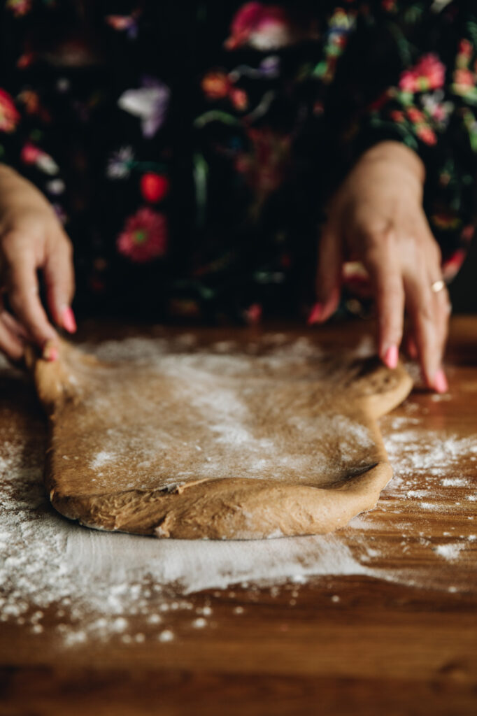 Rolled out dough