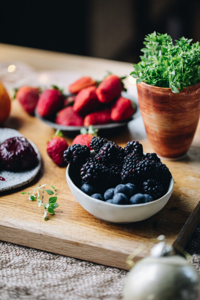 Fresh berry decoration