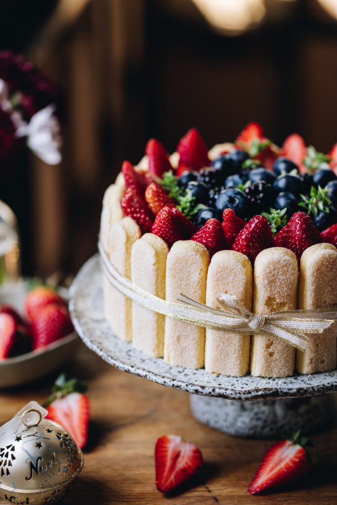 No-bake Chocolate Charlotte Cake