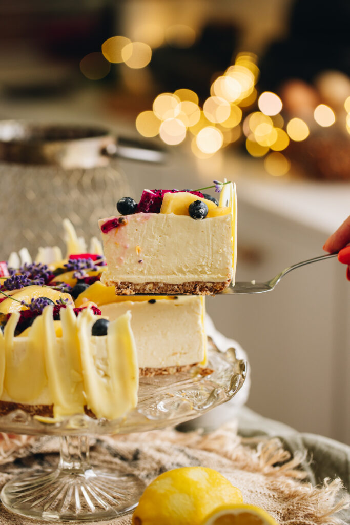 Lemon and White Chocolate Cheesecake
