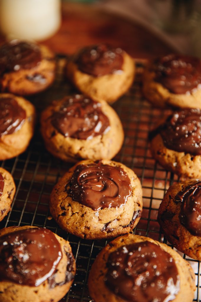 Dark Chocolate Molasses Cookies