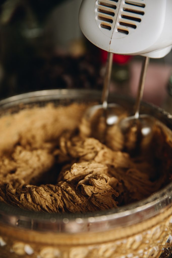 Whipped butter, sugar and molasses