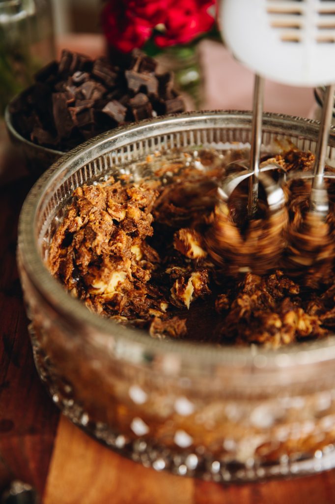 Whipped butter, sugar and molasses
