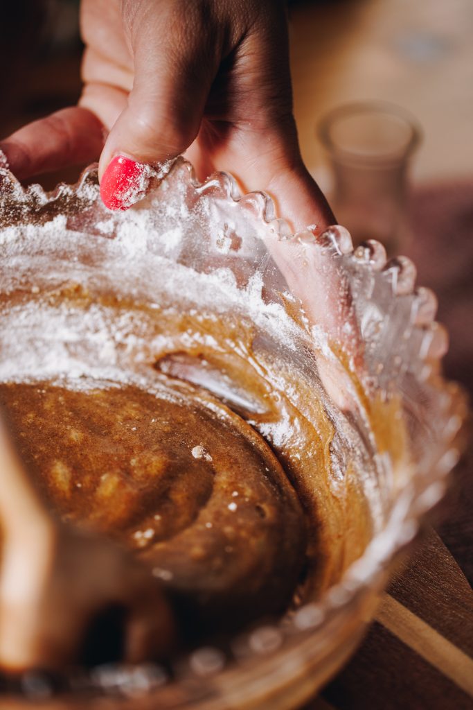 Stirred ingredients