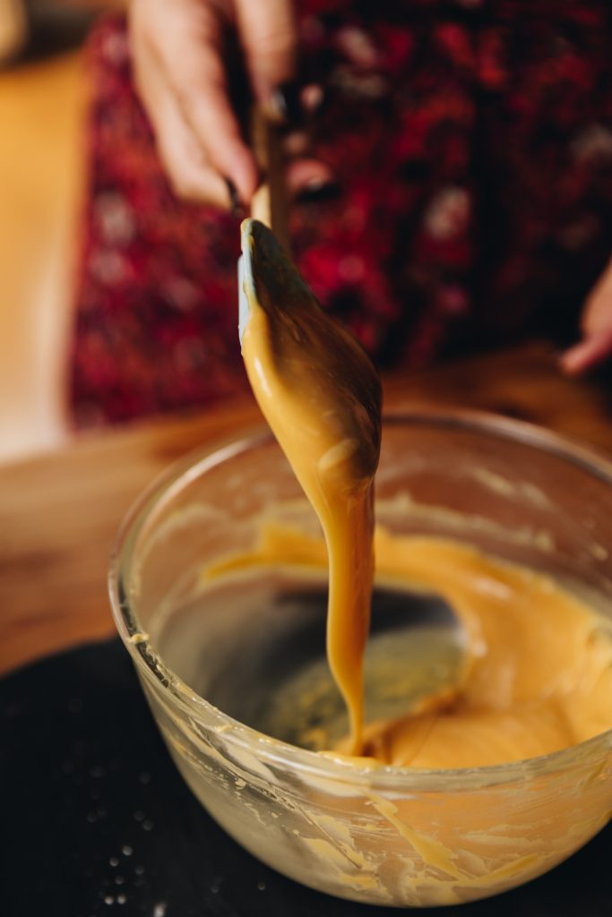 Melted white chocolate