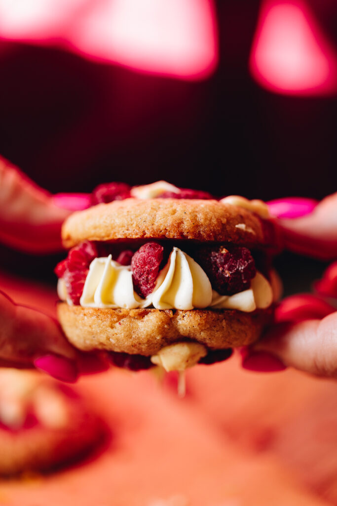 White Chocolate Raspberry Biscuits