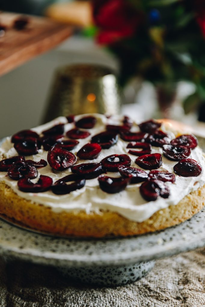 Cherries on cream