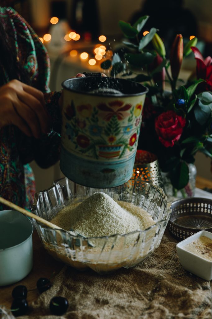 Sifted dry ingredients