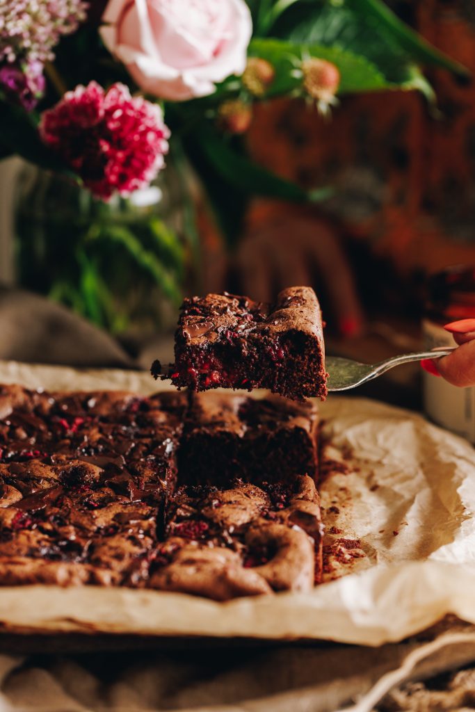 Chocolate and Raspberry Brownie