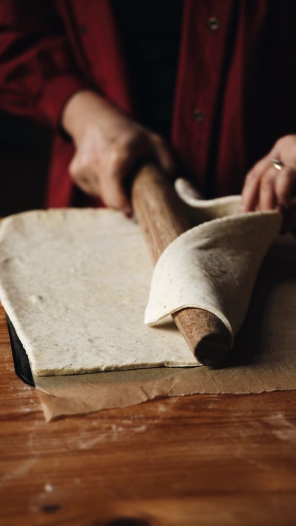 Pastry rolled out