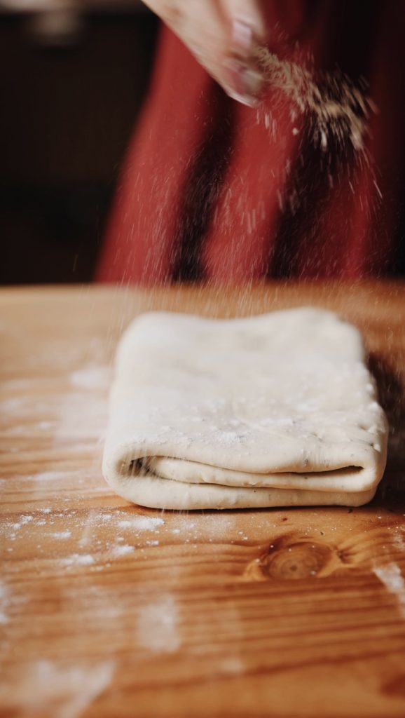 Crunchy Yeasted Savoury Pastry