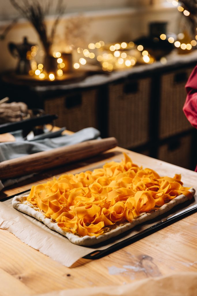 Grated pumpkin ribbons