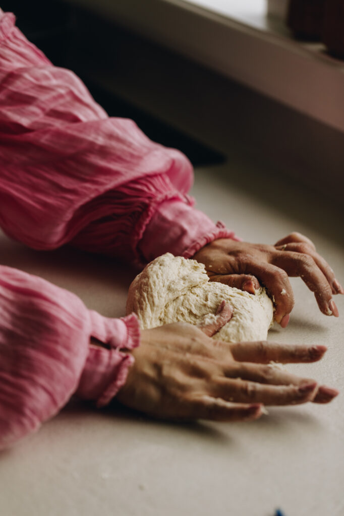 Kneading dough