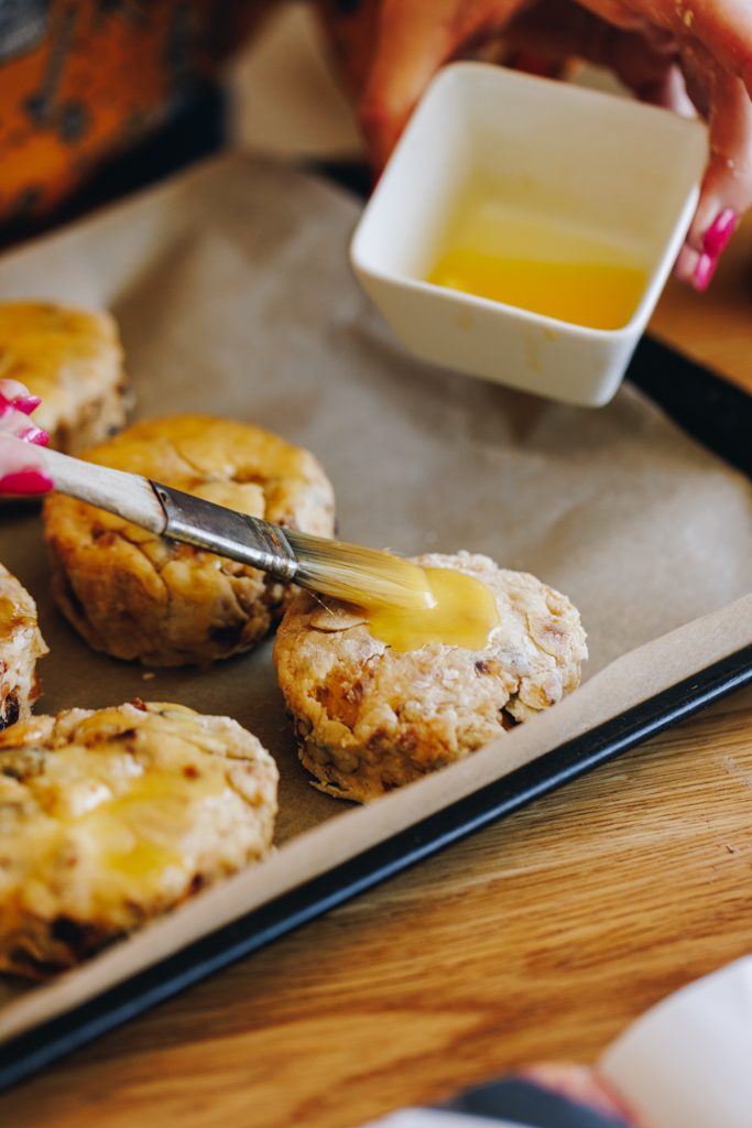Butter on scones