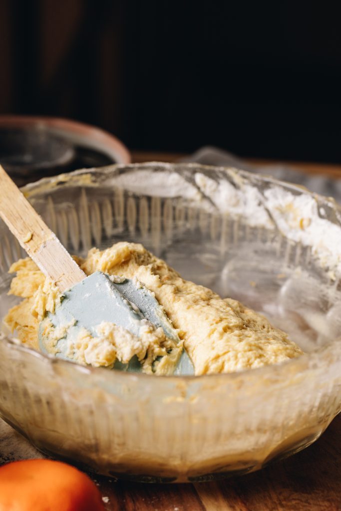 Whipped butter and eggs