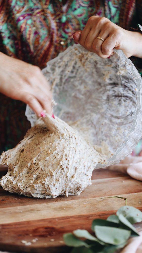 Kneading the dough