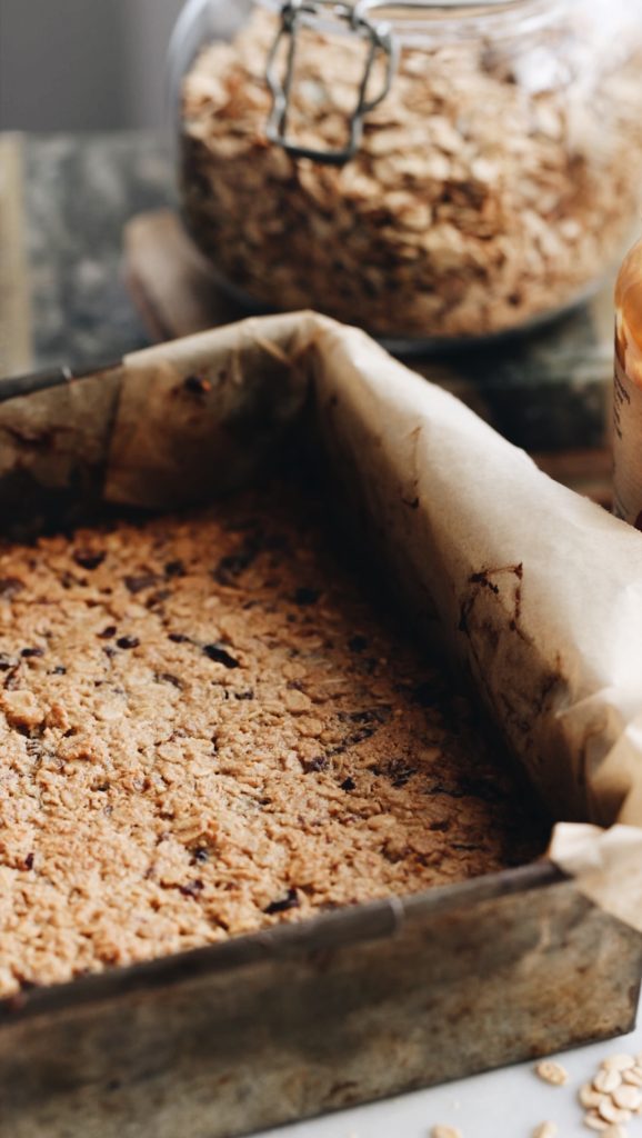 Baked museli bars