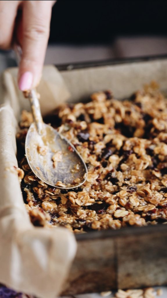 Mixture pressed in to tin